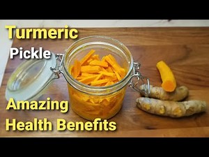 Turmeric, Fresh Turmeric Root Pickle recipe, 3 ingredients only, health benefit of Turmeric root