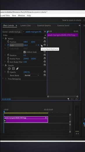 How to Zoom In - Premiere Pro Tutorial #premierepro