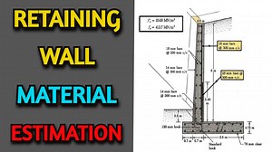 Retaining Wall Concrete Volume and All Materials Calculation | Learning Civil Technology #learningciviltechnology #civilengineering #retainingwall #estimation | Learning Civil Technology