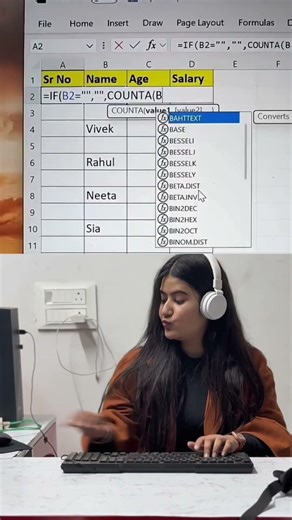 ✅ Serial Number fill but not in Blank Cells #fun #explore #share #like #trending #viralreels #new