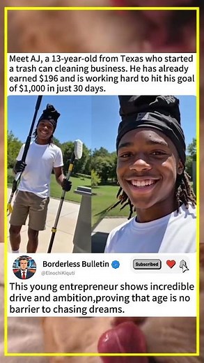 13-Year-Old AJ’s Trash Can Cleaning Business Journey #hardworkpaysoff #entrepreneurlife #grindmode