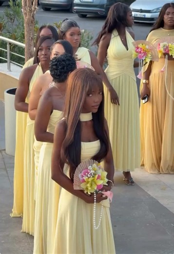 A BABYBOO bridal party never misses. #babyboo #bridesmaids #yellowbridesmaiddress #bridalparty @Marv 👸🏾 @ChyChy | UGC Content Creator @weddingstories.al