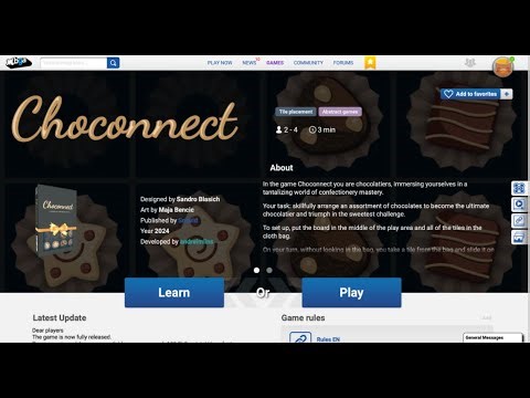 Boardgame Arena Tutorial - Choconnect