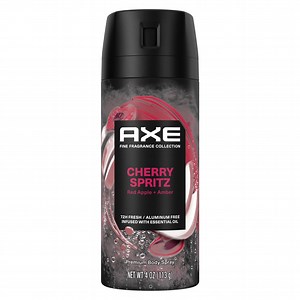 Axe Deodorant Body Spray for Men Fruity Cherry Spritz Aluminum Free, 4 oz