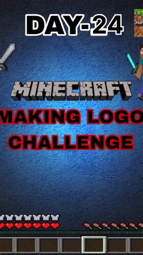 making minecraft logo day-24 #minecraft #shorts #logo #making