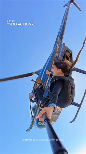 Leaping from the plane, who’s feeling the thrill? 🪂 That split second before freefall… and you go anyway 🤯⚡️ Captured in stunning clarity with the Osmo Action 6, every flip, dive, and heart-pounding second stays perfectly smooth. 🚫 Performed by professionals. Do not attempt. 🎥: luasferrari #DJI #OsmoAction6 #Skydiving #Freefall #AdrenalineRush #POVCamera #ExtremeSports #StabilizedAction #ActionCam #RideAndFilm #GoBeyond | DJI