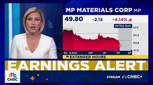 MP Materials' shares slide in overtime on quarterly revenue miss