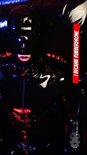 I became rubberdrone #rubber #latex #gasmask #gay #rubberdrone