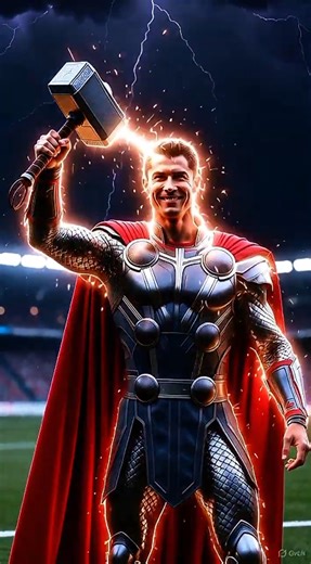 "Thanos Transforms Cristiano Ronaldo into THOR ⚡🔥 | Epic Superhero Evolution"
