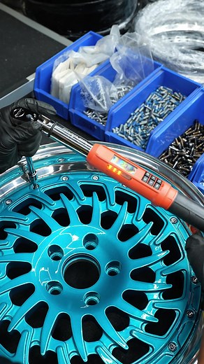 Custom Candy Aqua Teal ES18 3-Piece Wheels for Summer