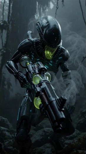 Biochemical Alien Hunter | Caustic Spitter POV | 8K Hyper-Detailed Sci-Fi Scene