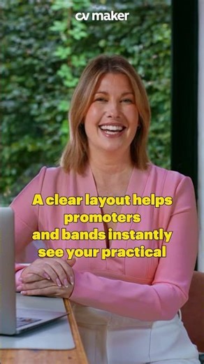 Musician CV Pro Tip!