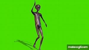 Metal Alien Dancing (Full Video With Song) on Make a GIF