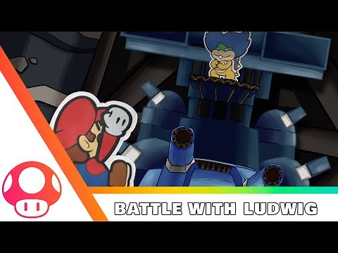 Battle with Ludwig - Cover with Lyrics | Paper Mario: Colour Splash