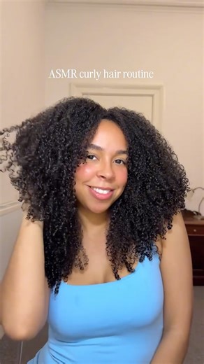Kiyo Beauty on Instagram: "No trending audio, just pure asmr. This is my curly hair routine on type 4 curls… pure therapy when using the right products 😍☁️ This week trying out @thekurlkitchen 🩵✨ #type4hair #curlyhairroutine #kurlkitchen #relaxing asmrrelax"