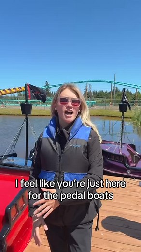We can’t stay away from the pedal boats here at Shining Waters ! Thank you @maritimefunpei In the HOT 105.5 summer fun cruiser with @pineacresrv I’m Ellie! | HOT 105.5