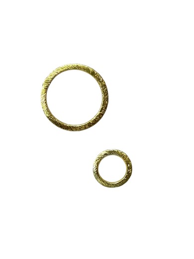 15mm and 25mm Gold Plated Copper Brushed Ring Connector/pendent Link, Sold by the Piece - Etsy