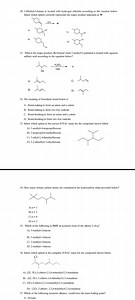 2-Methyl-2-butene is treated with hydrogen chloride according t... | Filo