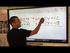 Algebra 1: Systems of Equations using the elimination method.
