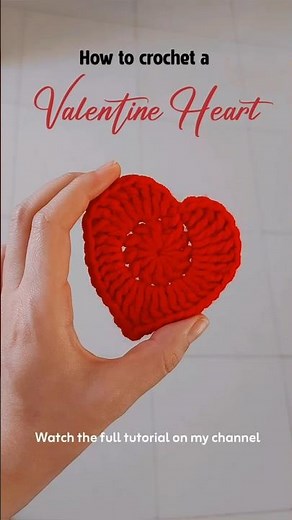 How to crochet a heart for beginners
