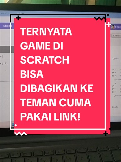 TERNYATA GAME DI SCRATCH BISA DIBAGIKAN KE TEMAN CUMA PAKAI LINK! 🎮 Cara membagikan link game dari akun Scratch 3 dengan mudah. Cuma beberapa klik, game kamu bisa dimainkan siapa saja! 👉 Simpan video ini biar tidak lupa! CTA: Tulis di komentar kalau kamu mau tutorial Scratch lainnya! Hashtag: #scratch #scratch3 #belajarkoding #codinganak #gamecoding