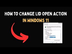 How to Change Lid Open Action in Windows 11