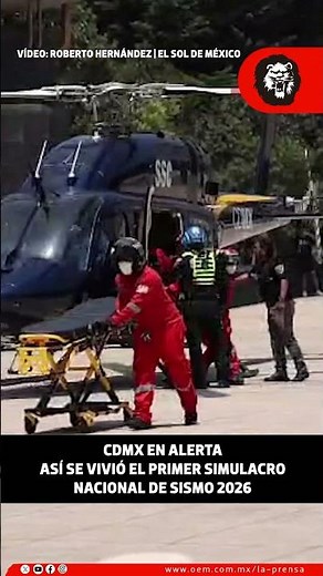 #CDMX en alerta: Así se vivió el primer #simulacro nacional de #sismo 2026