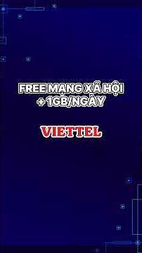 Sim Data 4G/5G Viettel Miễn Phí Mạng Xã Hội + 1GB/Ngày