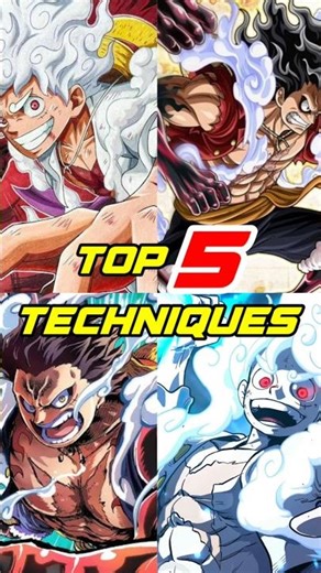 Top 5 strongest attacks of luffy