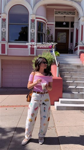 the perfect 24 hour itinerary in San Francisco 💕 save this for your next day trip @San Francisco • morning coffee/matcha at The Mill • walk around divisadero to Alamo Square • shops: sensitive vintage, rare devices, etc • Lunch at Souvla, grab a sandwich etc • Boba at Boba Guys NOPA • explore Hayes valley • thrift at Haight Ashbury • dinner at elenas, hook fish, gao, or kevin’s noodle for a quick bite • sunset walk along ocean beach Top @Amazon Fashion pants @Sixxta shoes @Sam Edelman purse @Sé