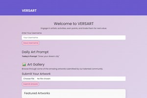 VERSART - A Dynamic Web Application