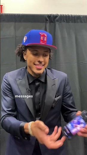 Cade Cunningham had this many text messages after being drafted 1st overall! #shorts