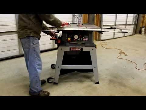 How To Assemble Craftsman 10'' Table Saw Model # 21807