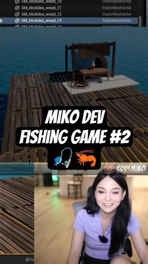 Technician developing fun part 2 (fishing game) | #codemiko on #twitch
