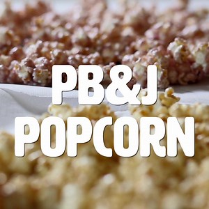 Movie night calls for a special snack. This PB&J Popcorn is a DIY you’ve got to try! Ingredients: White Chocolate Chips Welch’s Natural Grape Spread Peanut butter Popcorn Recipe: 1. Separate popped popcorn into two bowls. 2. On medium-low heat, melt white chocolate and peanut butter together on the stove. 3. Pour over one bowl of popcorn and mix until evenly coated. 4. Spread popcorn out on a tray or silicone mat to cool. 5. Repeat steps 1-4 with jelly. 6. When both batches are completely cooled
