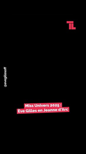 🇫🇷 Ève Gilles, se transforme en Jeanne d’Arc pour le concours Miss Univers 2025 ! Une armure futuriste et puissante incarnant l’héroïne française que Miss France 2024 portera comme costume national pour l’élection du 21 novembre. Postée sur ses réseaux, l’ancienne reine de beauté a justifié son choix en écrivant « J’ai choisi cette femme inspirante (Jeanne d’Arc) pour représenter mon pays afin de lui rendre hommage et de garder son histoire vivante dans nos mémoires. » On lui souhaite que ça l