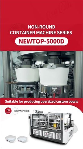 NEWTOP-5000D | Stable Making of Large Rectangular Paper Bowls