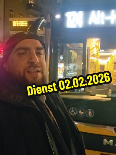 Die Laste Runde mit -10 grad 23:17 Uhr Montag 02.02.2026 U Alt Tegel. Danke Kollegen Danke Berlin 🫡. #Busfahrer #berlin #bus #foryou #schröderreisen