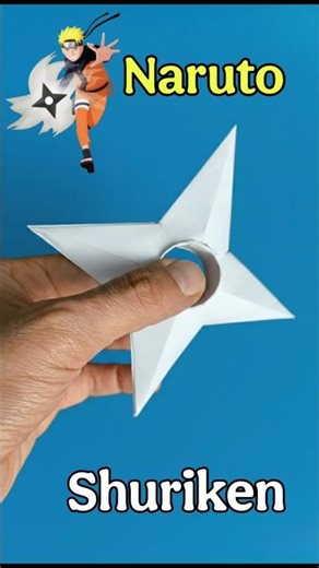 DIY-how to make Naruto Shuriken with A4 paper #naruto #shuriken #ninjastar #papercraft