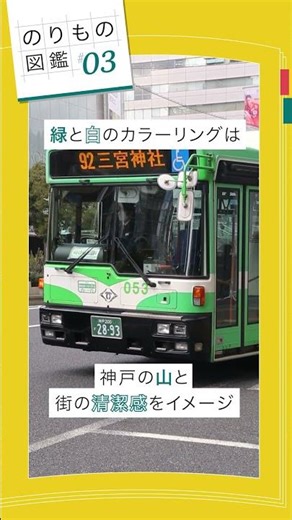 【のりもの図鑑】市バス～デザインに隠された神戸らしさ～