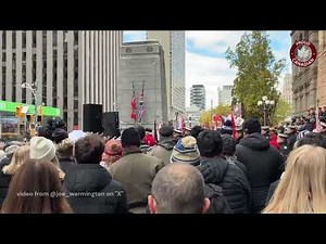Land and slavery acknowledgement during Remembrance Day in Toronto
