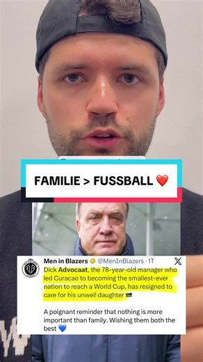 „I‘ve always said family is above football“ -Dick Advocaat ❤️🙏🏽 #advocaat #curacao #wm #bennifooty