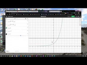 Reflection of exponential graph around y axis