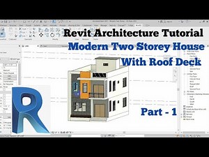Revit Architecture Tutorial (Myanmar)-Modern Two Storey House With Roof Deck Part-1