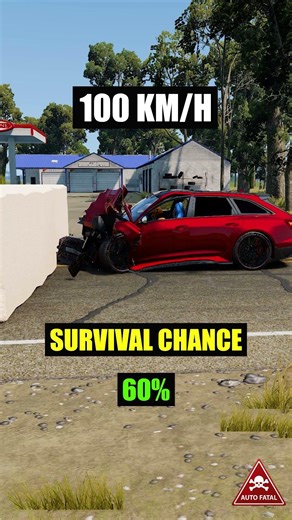 BeamNG Drive | Audi RS6 Vs 38 Ton Marble Block #beamngdrive #crashtest