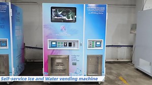 Automatic Ice and Water Vending Machine with Bagging System for Sale Bag Ice and Bulk Ice and Pure Water