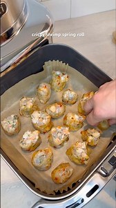crispy shrimp spring roll 🍣 easy air fryer recipe #shorts #springroll #shrimp #streetfood