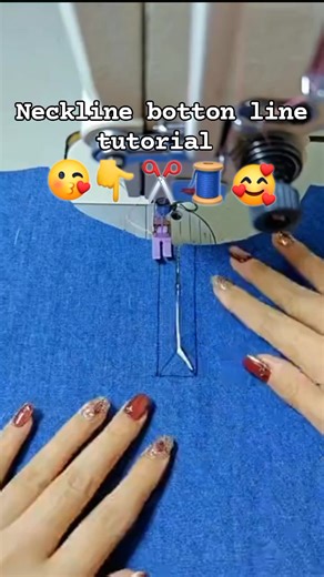 How to sew neckline botton line tutorial idea 🥰💡🥰 #viralnow2025 #tailor #sewing #trend #follower #trendingpost #facebookpost #pattern #viralpost2025シ #trendingreelsvideo | The Cosmo heart