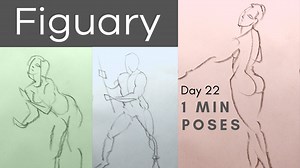 Day 22: 1 minute poses. What you should achieve in 60 seconds | Love life drawing