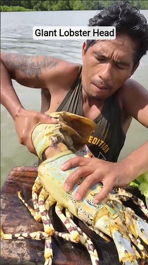 Eating RAW Lobster Head with SECRET Sauce! 🤯